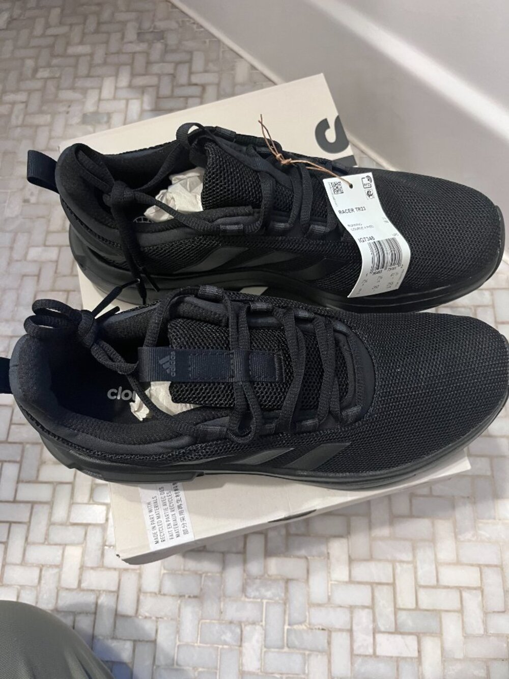 Brand New Black on Black Adidas Racers - TR23 - New in box, with tags.